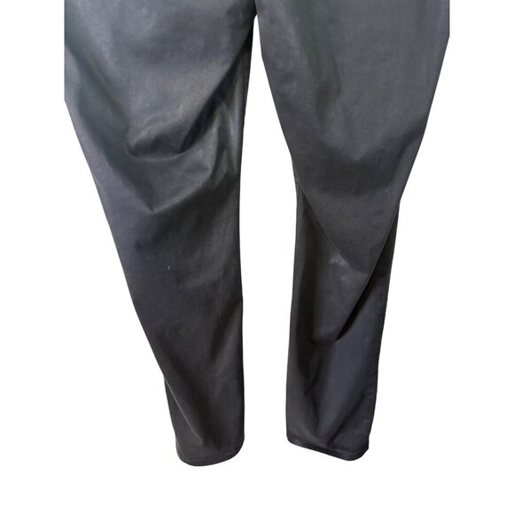 Chicos Women's Shiny Black Stretch Jegging Pants W Front & Back Pockets Size 14 - Picture 11 of 13